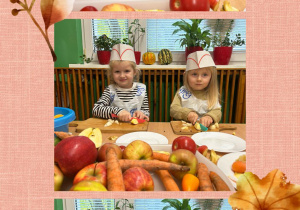 Dzieci kroją owoce