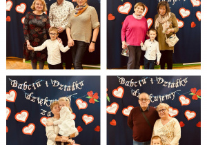 Wspólne zdjęcie dzieci z dziadkami i babciami