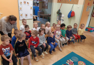 Gościnny udział grupy II w pasowaniu na przedszkolaka grupy I